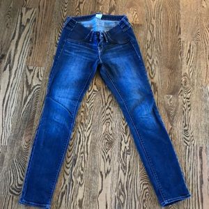 Side panel maternity jeans